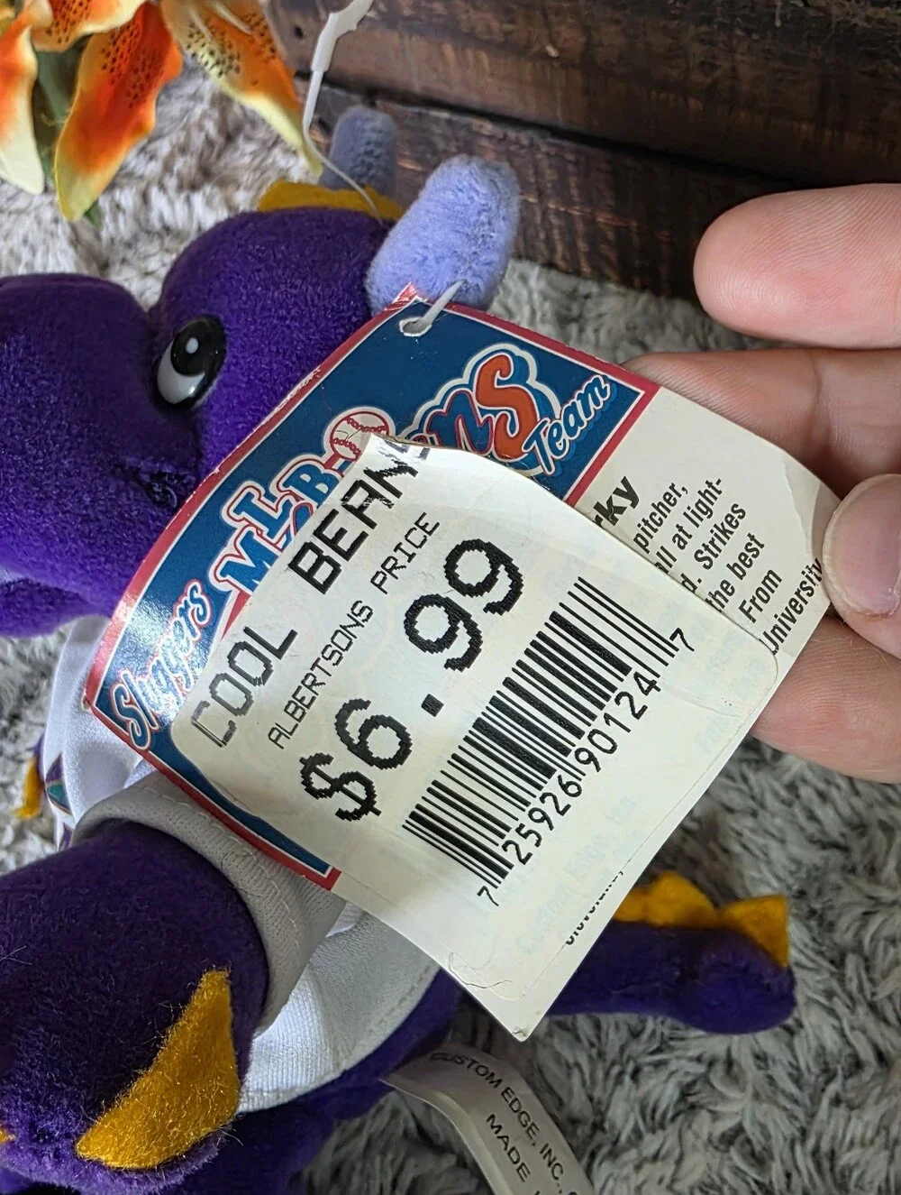 Arizona Diamondbacks Beanie Plush Toy Purple Creature MLB Merchandise